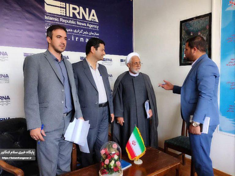بازدید منتخب مجلس شورای اسلامی شرق کرمانشاه از دفتر ایرنا کنگاور
