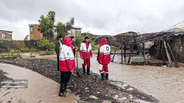 امدادرسانی به ۱۲۶ فرد گرفتار در سیل در کرمانشاه