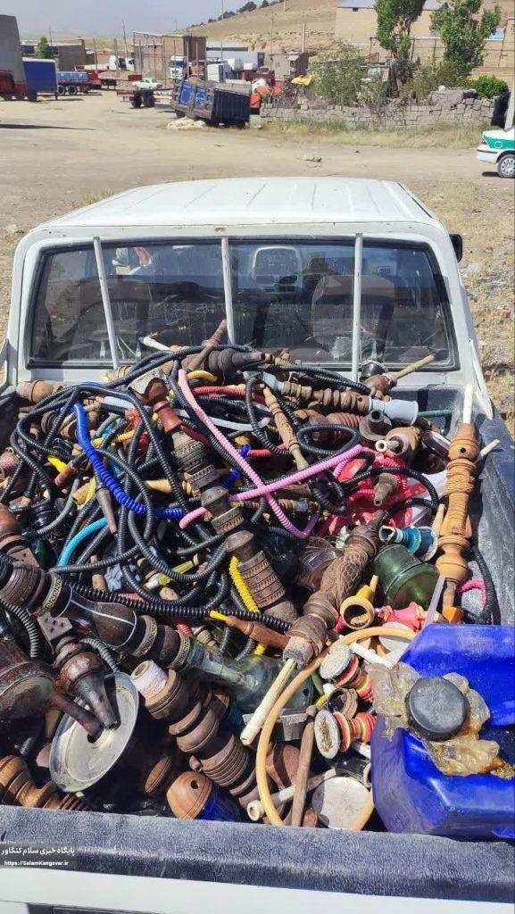 ۱۰۰ عدد قلیان در کنگاور معدوم شد