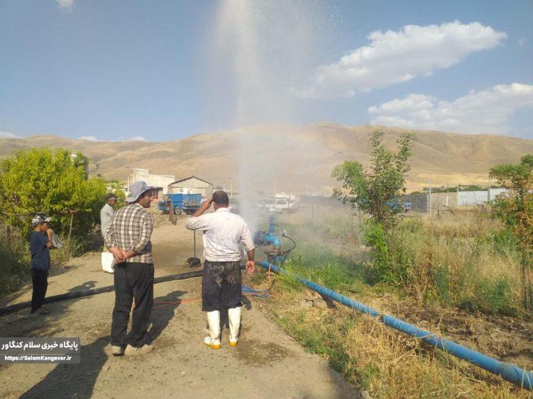 راه اندازی دومین چاه آب شرب در روستای قارلق بزرگ