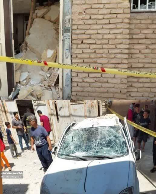 انفجار ساختمان ۲طبقه در شهرک شهرداری کرمانشاه
