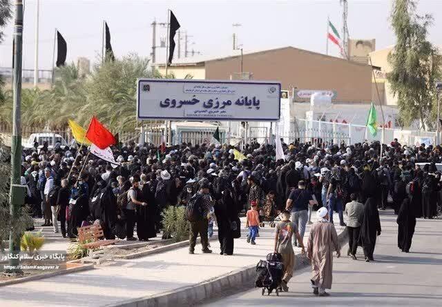 مرز خسروی همچنان ۲۴ ساعته آماده تردد زوار است