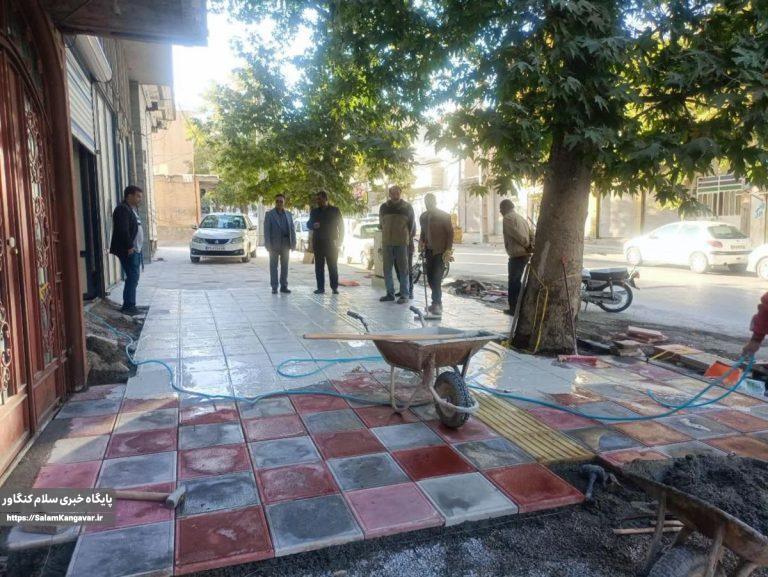 آغاز پروژه موزاییکفرش در کنگاور