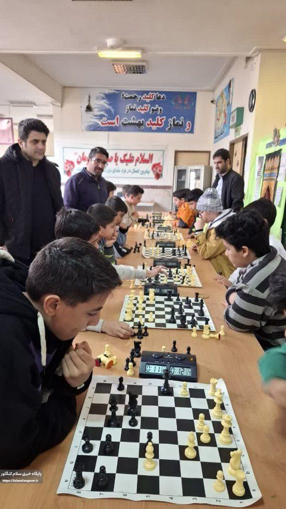 مسابقات دانش آموزی شطرنج در کنگاور برگزار شد