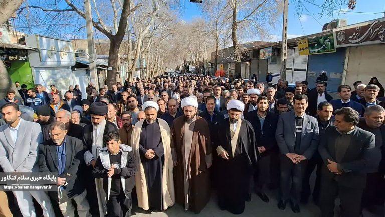راهپیمایی جمعه نصر در کنگاور برگزار شد