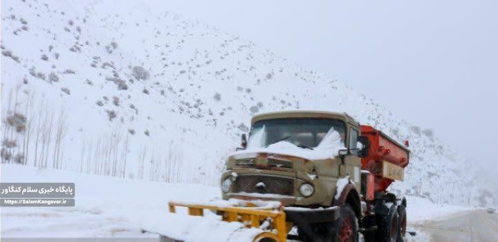۷هزار ۴۰۰ کیلومتر برف روبی در محورهای کرمانشاه/تمام راه ها باز است