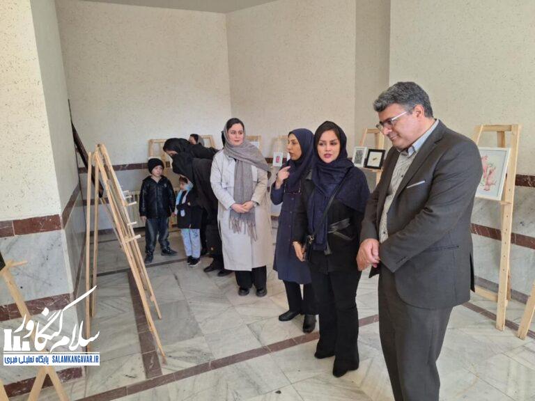 نمایش جلوههای رئالیسم و هایپررئالیسم در نمایشگاه نقاشی بانوان هنرمند کنگاوری