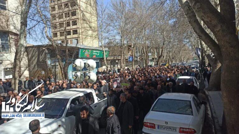 تجدید میثاق با آرمانهای انقلاب با شعار «انتقام، انتقام»