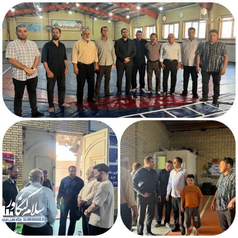 بازدید نایب رئیس فدراسیون کشتی از خانه کشتی کنگاور