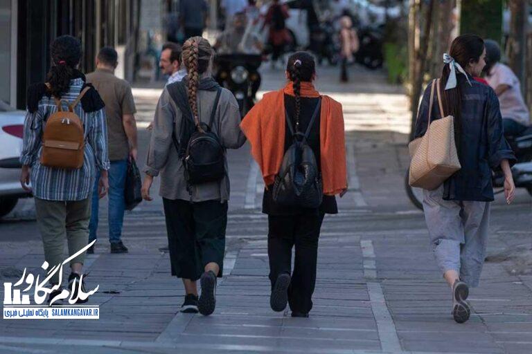 بی حجابی در پیاده راه معبد آناهیتا قدم برمیدارد…